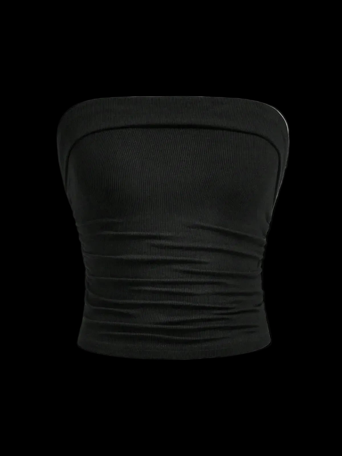 Black Plain Tube Top